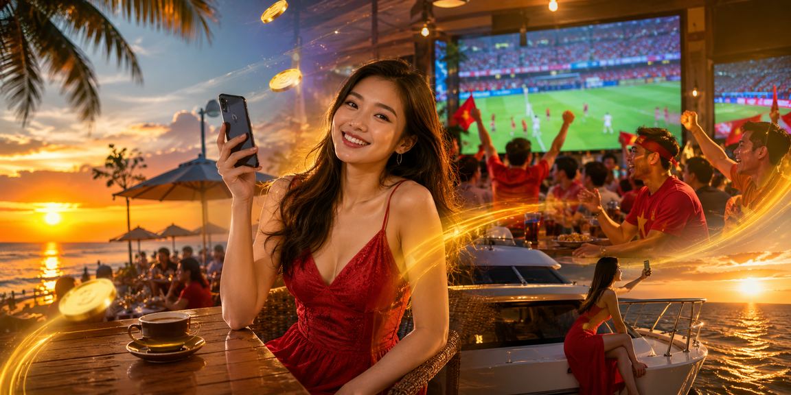 Cảnh biển Phú Quốc đẹp và thưởng thức cà phê khi nghỉ ngơi